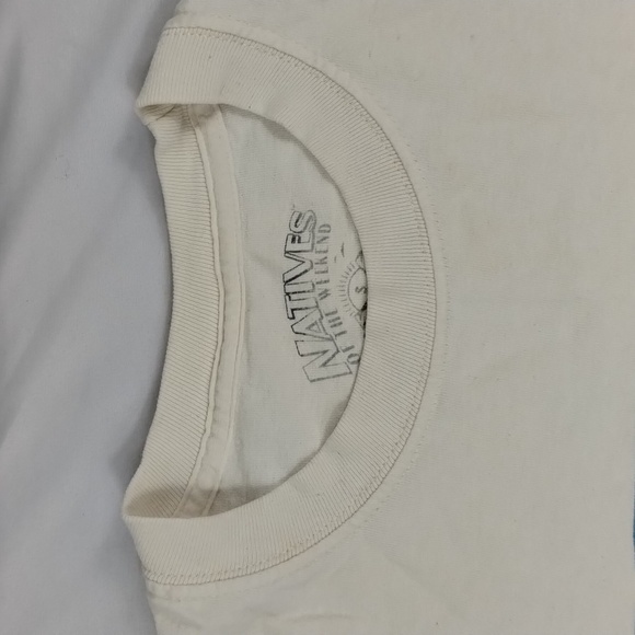 Vintage Natives Of The Weekend American Thunder #01 Racing Off White TShirt - Picture 4 of 10